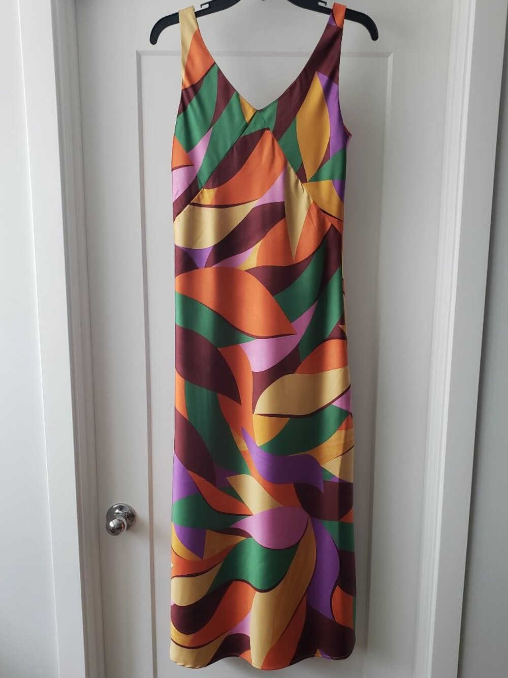 JOIE LONG SATIN DRESS SIZE XS